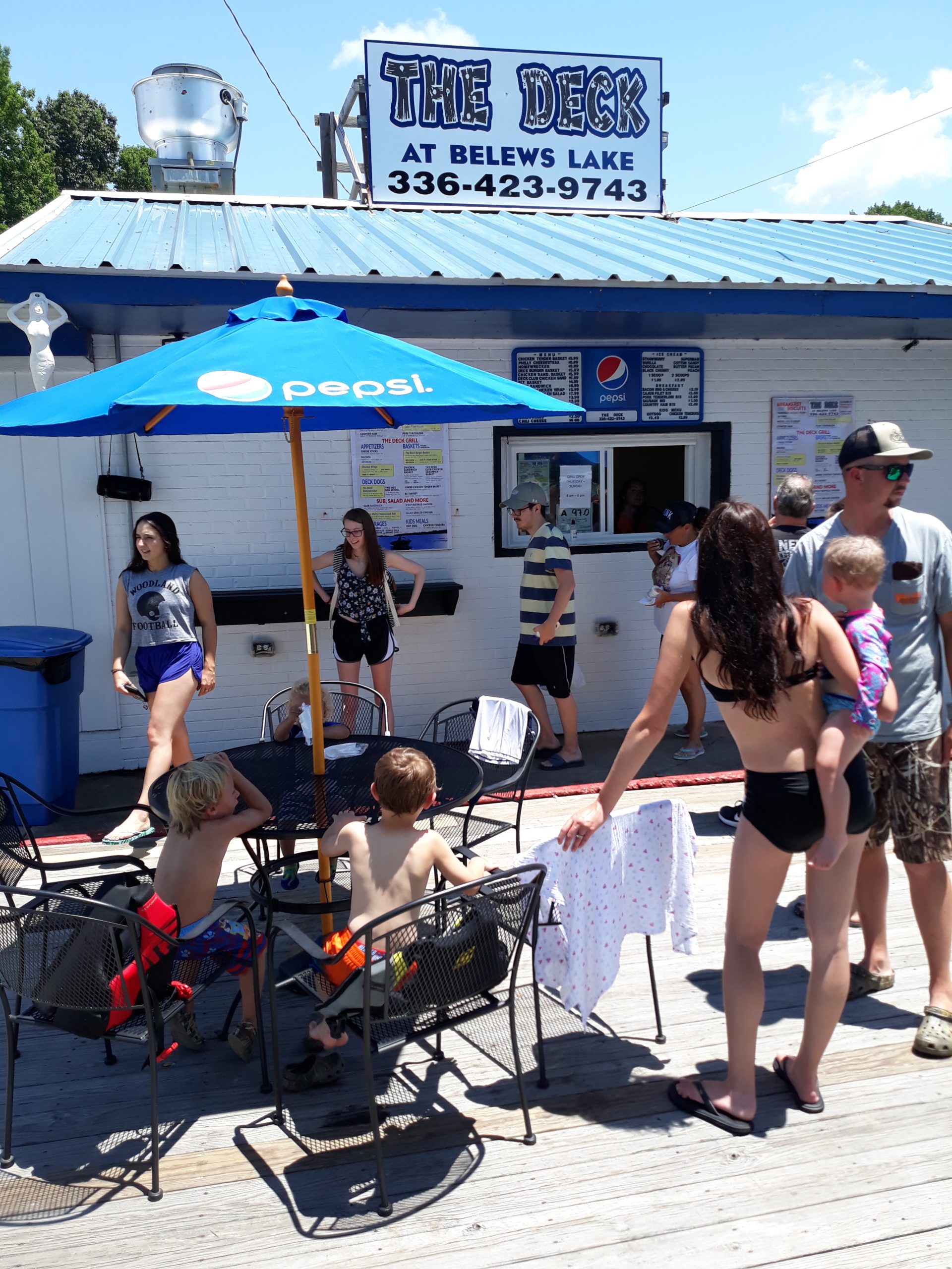 The Deck at Belews Lake Carolina Marina at Belews Lake
